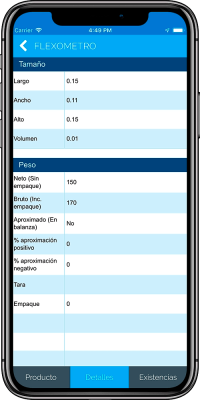 Consulta - Detalles de Producto