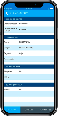 Consulta - Información de Producto
