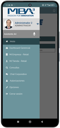 Menú Móvil Gerencial